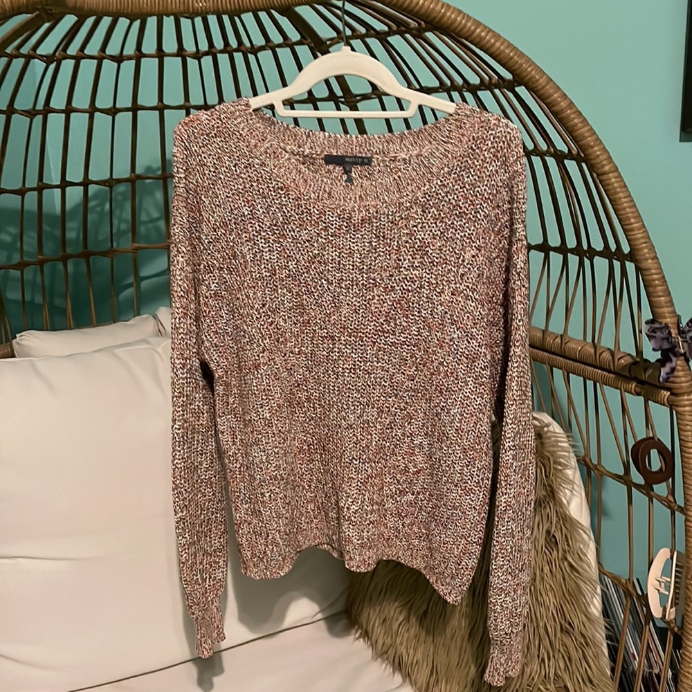 Multi color knit sweater